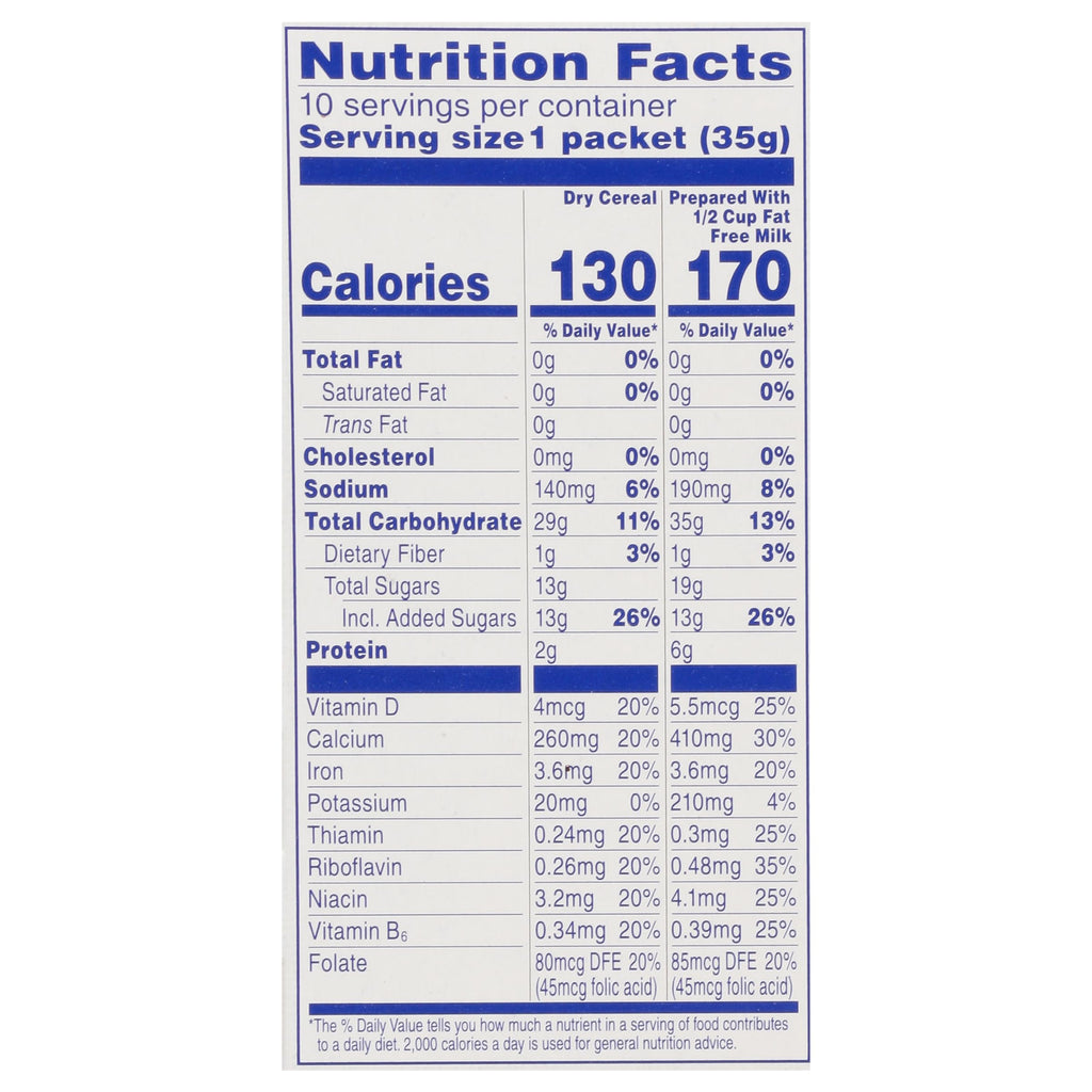 Instant Hot Cereal, Maple Brown Sugar, 12.3 Ounce (Pack of 4) L3087