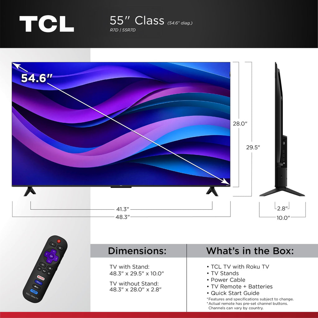 55-Inch 4K UHD HDR Roku Smart TV X595068