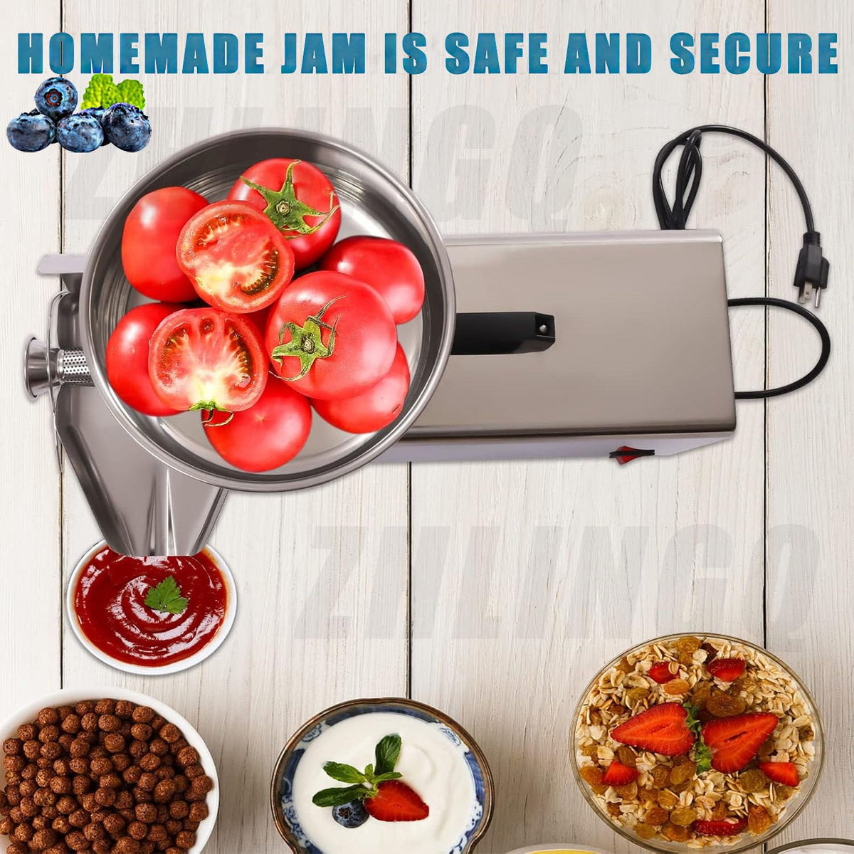 450W Stainless Steel Electric Tomato Strainer O215317