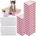 60 Pcs Disposable Cat Litter Boxes with Scoops Q266