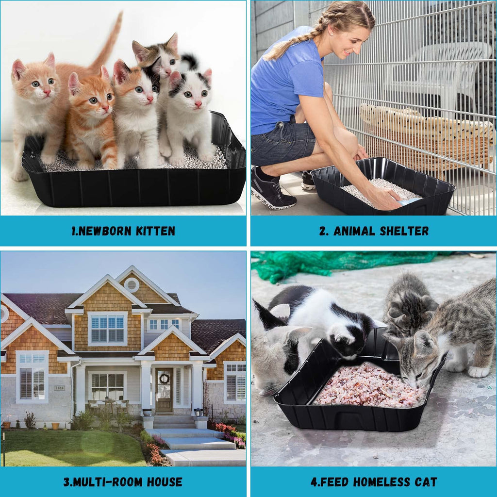 Black Disposable Litter Box for Cats S841