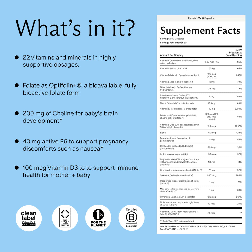 Prenatal Multivitamin Capsule F3698