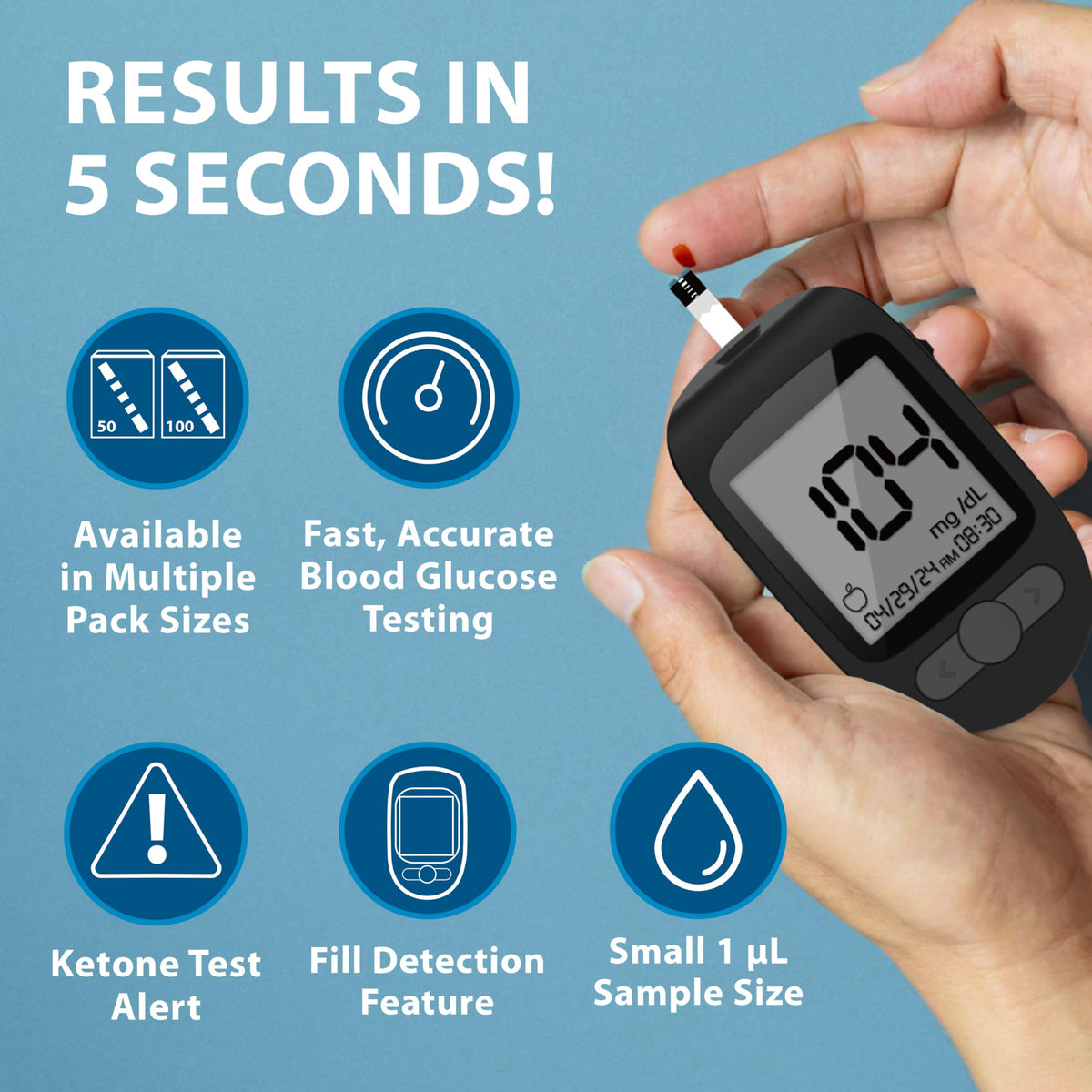 Blood Glucose Test Strips, 200 Count T731