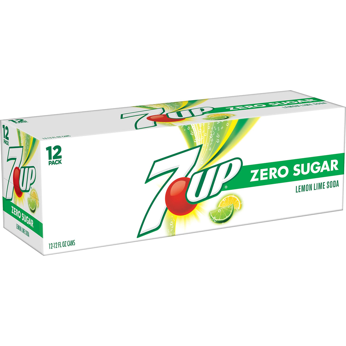 Zero Sugar 7-Up Soda, 12 Oz (Pack of 24) I3214