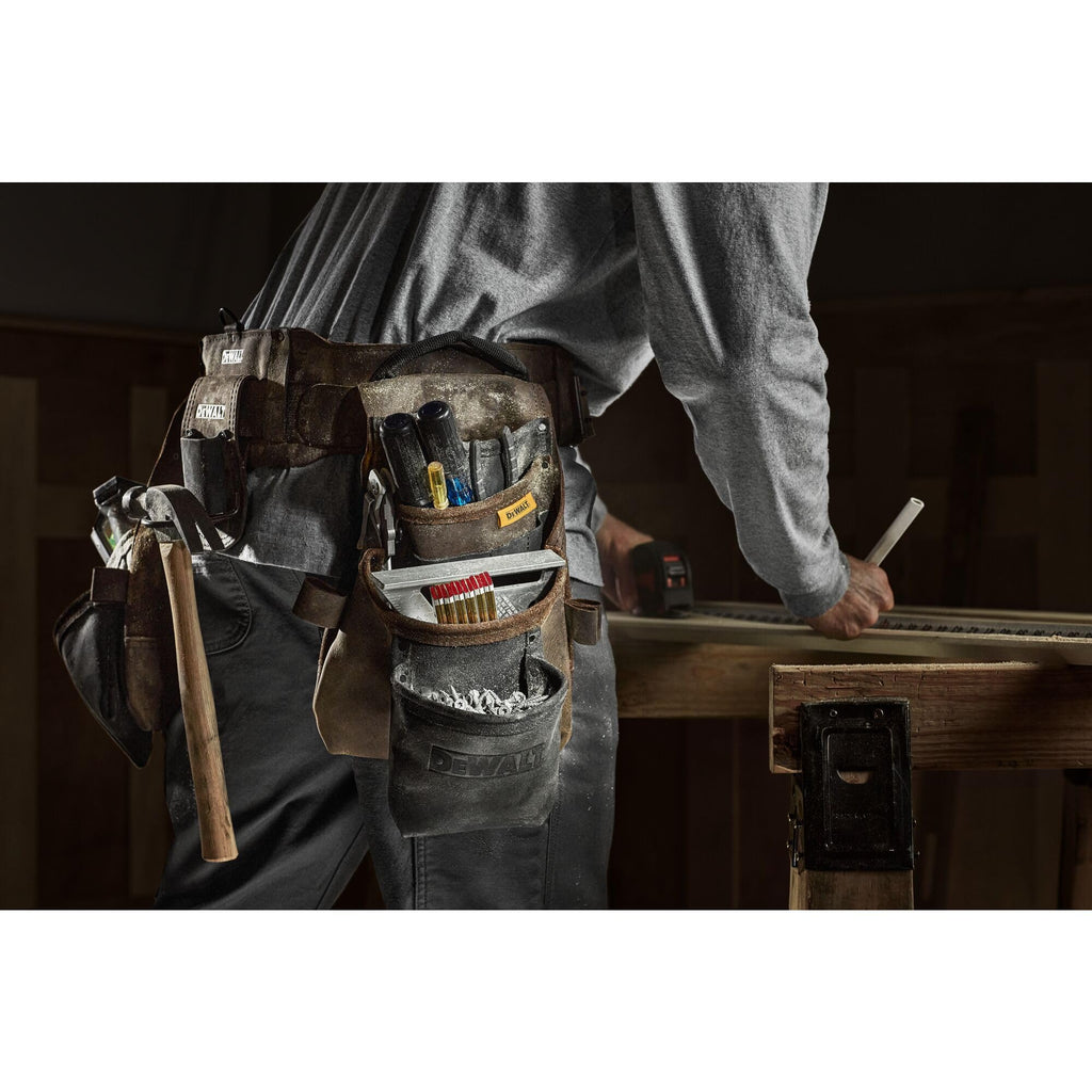 Leather Tool Belt Organizer with 18 Pockets Q675767