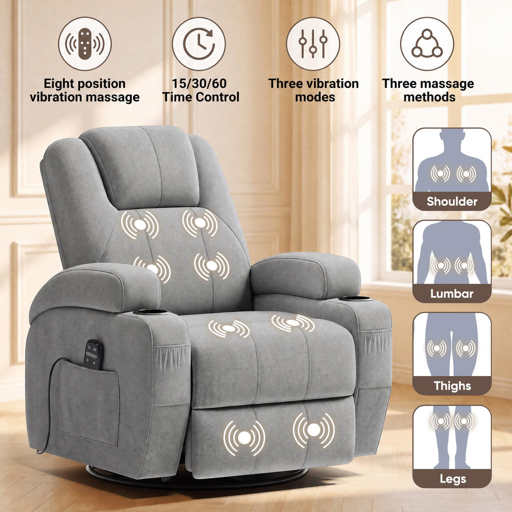 Rocking Recliner Chair with Massage A685