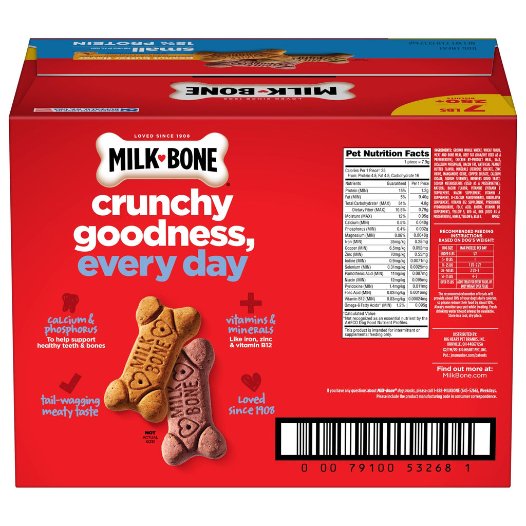 Peanut Butter Flavor Small Dog Treats 7 Lb N91443