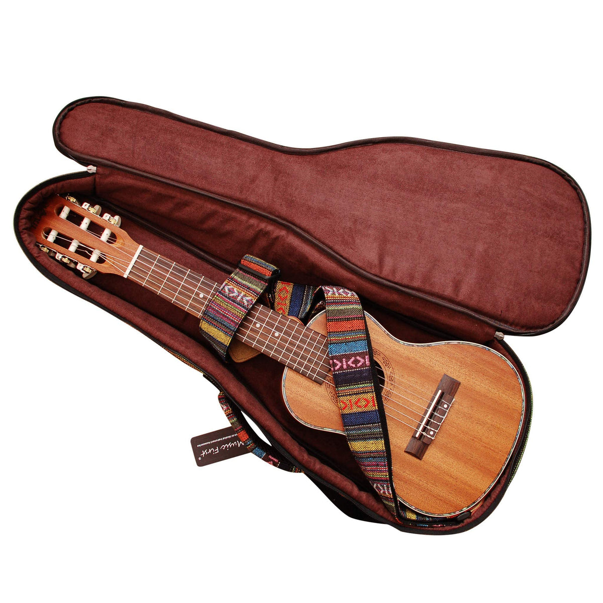 0.6" Thick Padded Guitalele Guitar Case & Bag M878