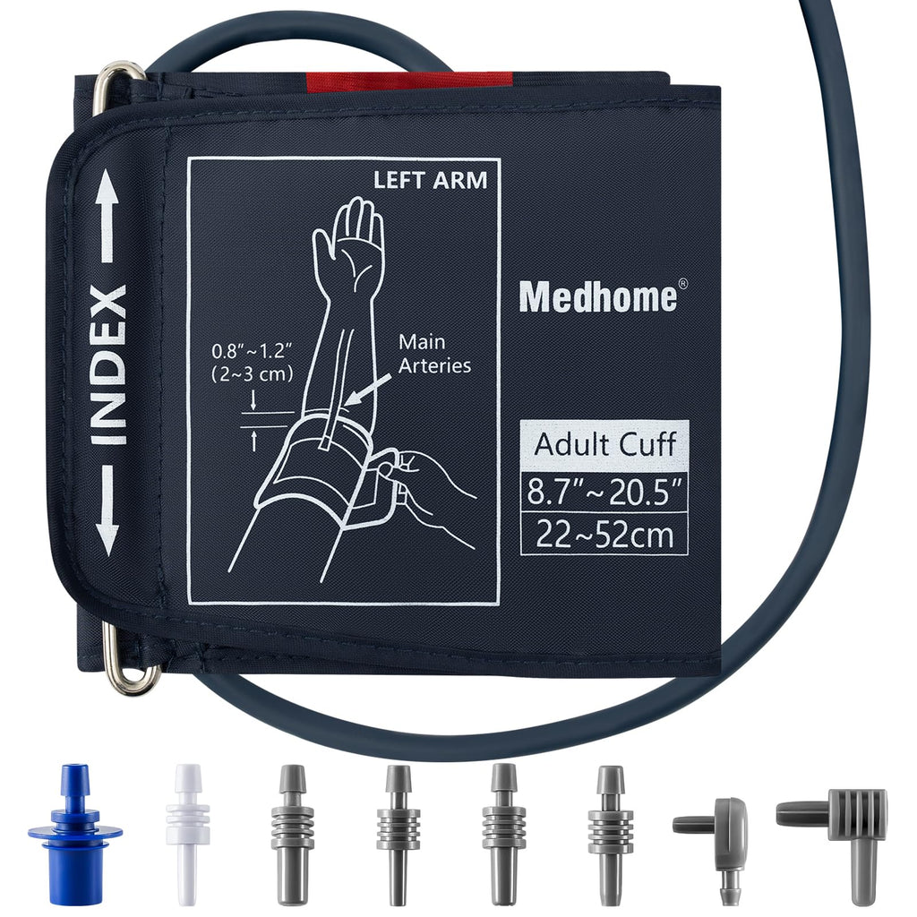 Extra Large Blood Pressure Cuff Upper Arm 8.7"-20.5" Replacement Cuff with 8 Connectors V88474