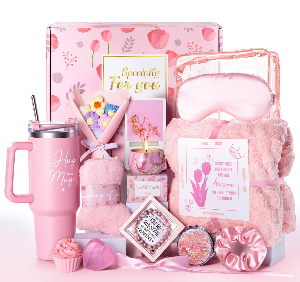 15 Pcs Pink Gift Basket L215