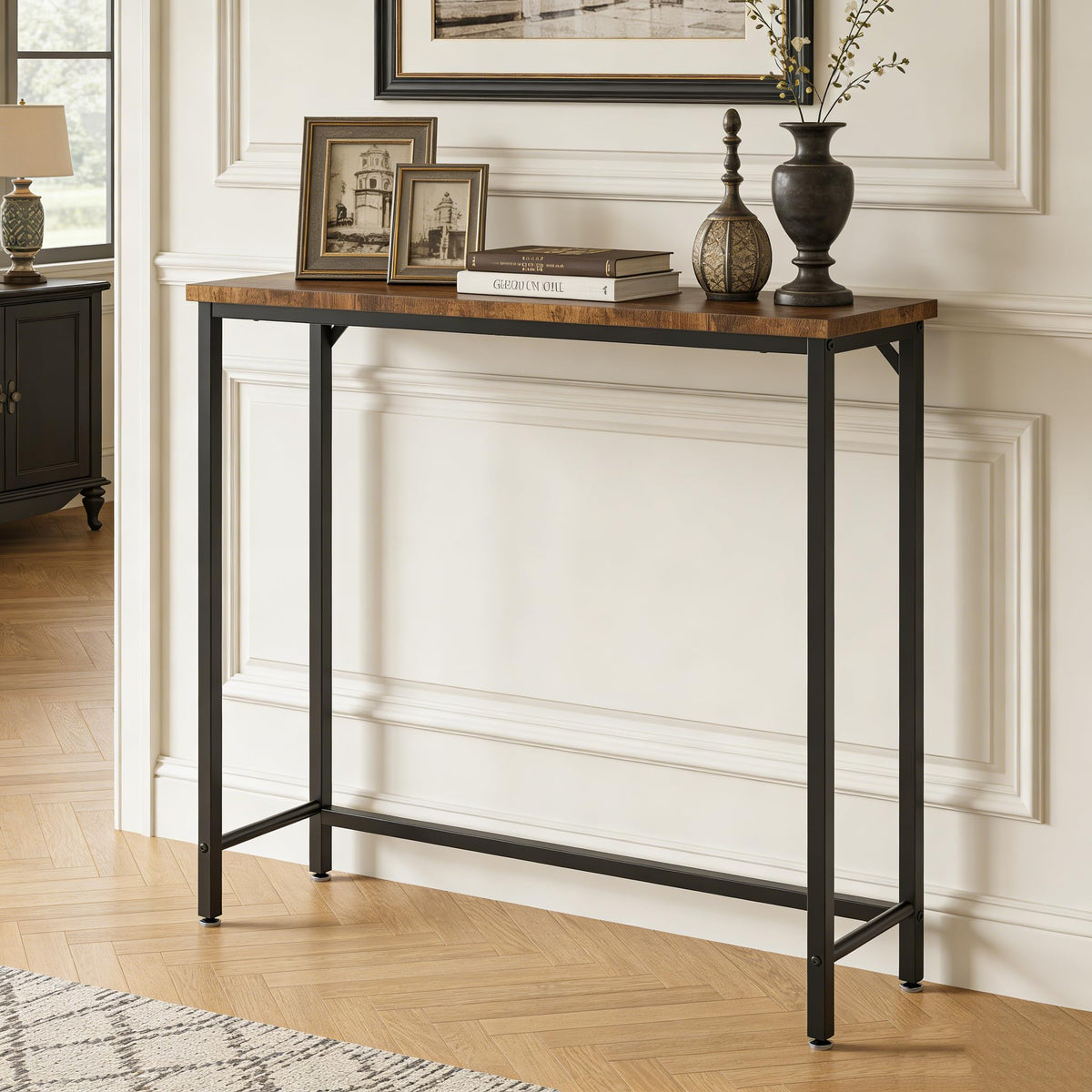 Brown Narrow Console Table B908
