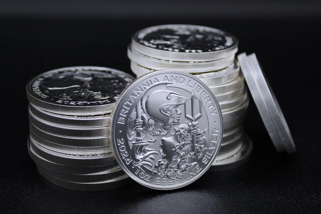 1 oz British Silver Britannia and Liberty Coin I598638