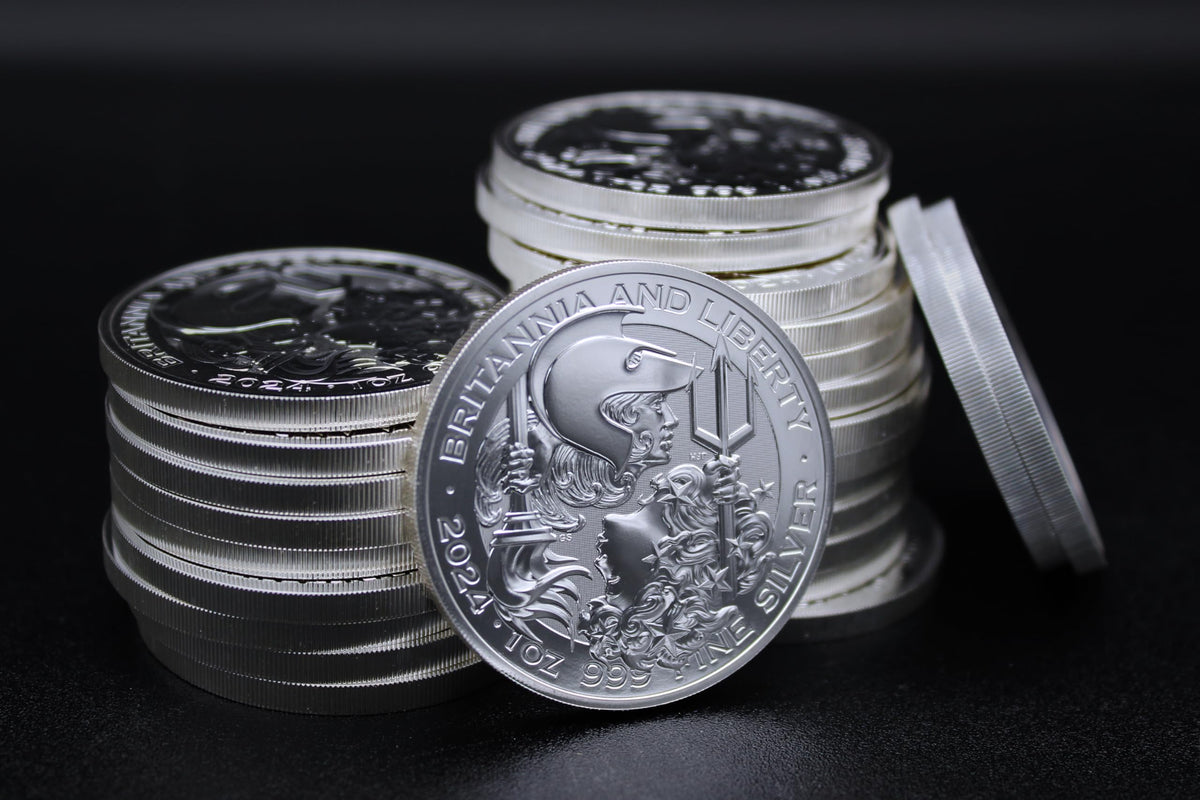 1 oz British Silver Britannia and Liberty Coin I598638