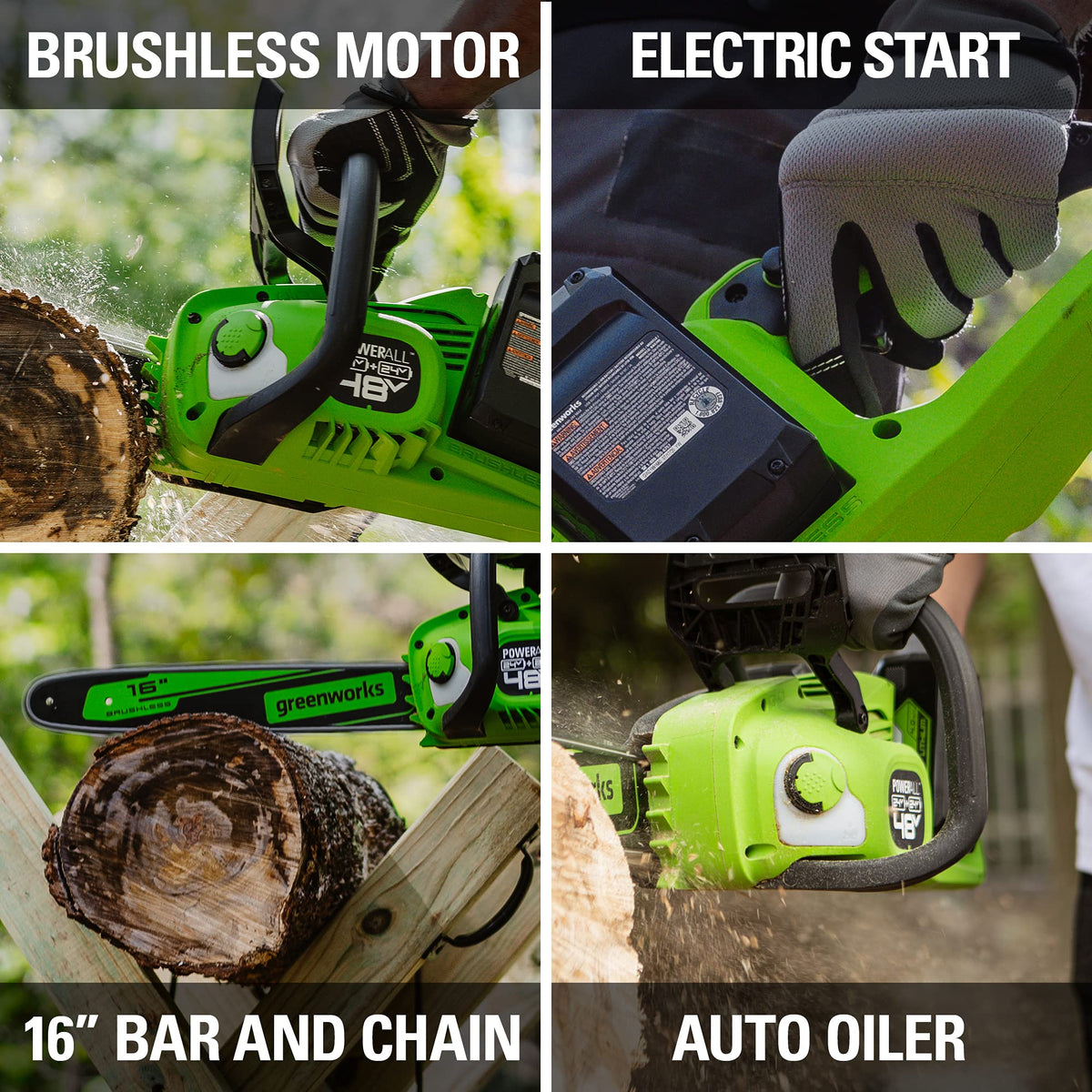 48V 16 in Cordless Electric Chainsaw A630