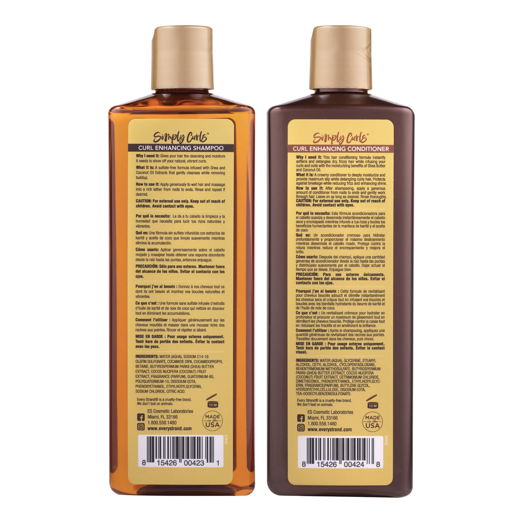 Sulfate Free Curl Enhancing Shampoo and Conditioner Set 13.5 oz Q6123