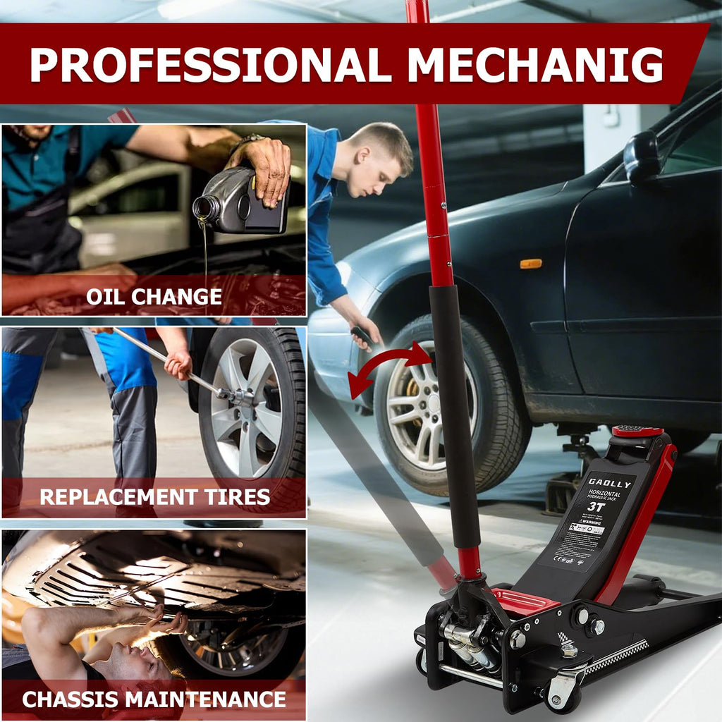 3 Ton Low Profile Steel Floor Jack I46950