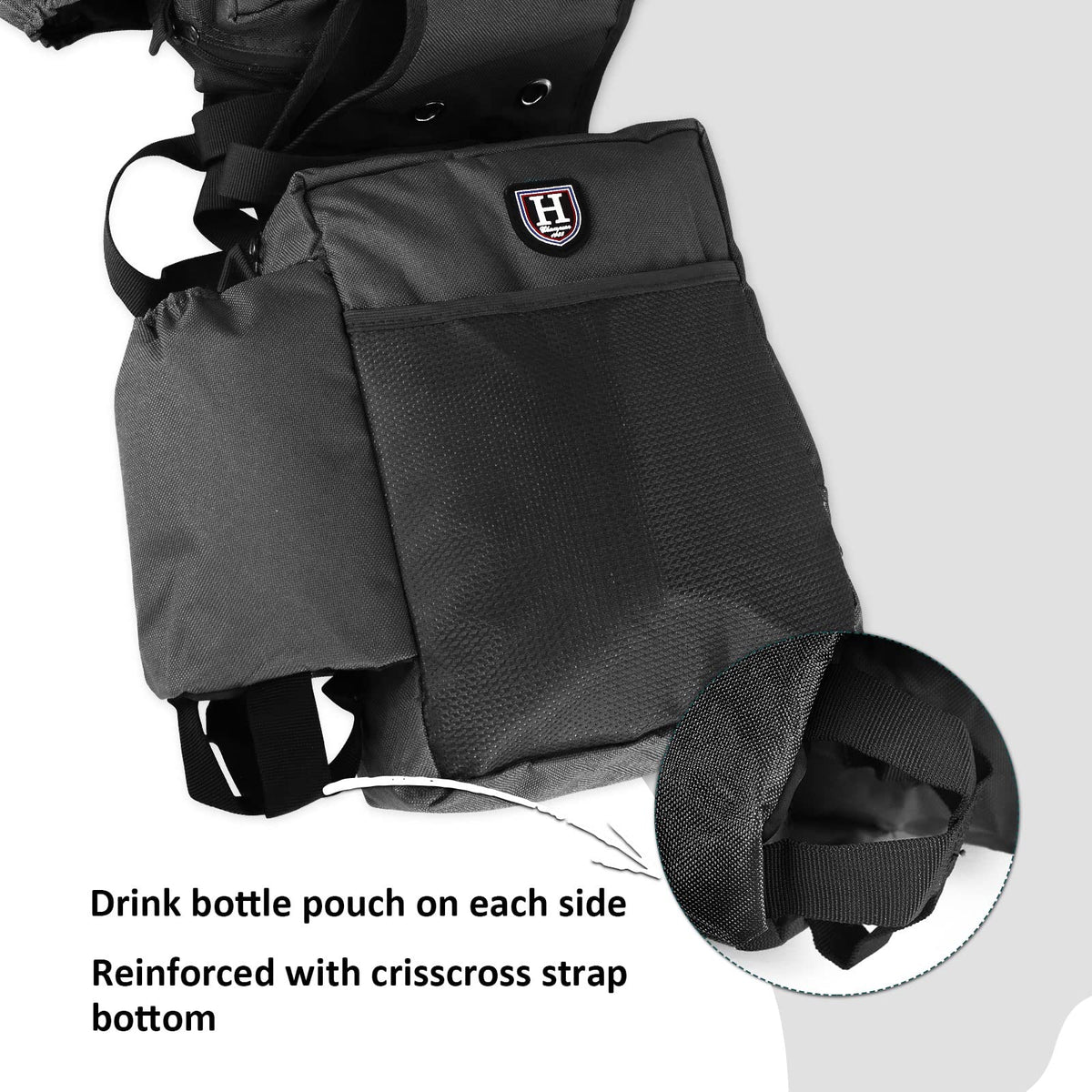 Nylon Western Saddle Bag Black N880