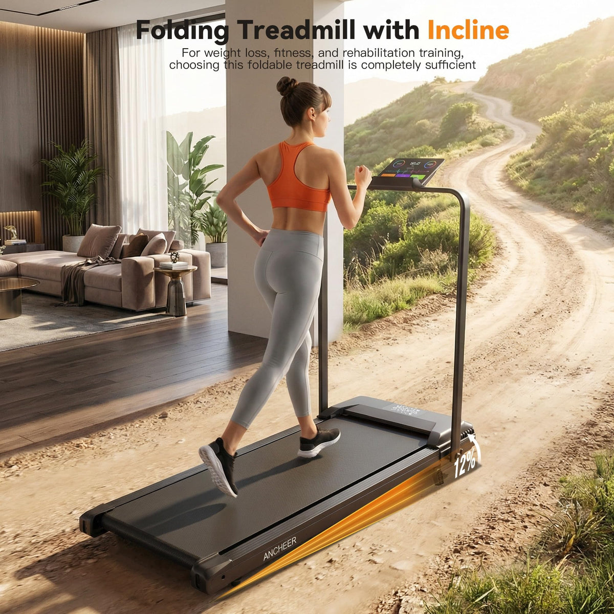 Foldable Treadmill with Incline A10081