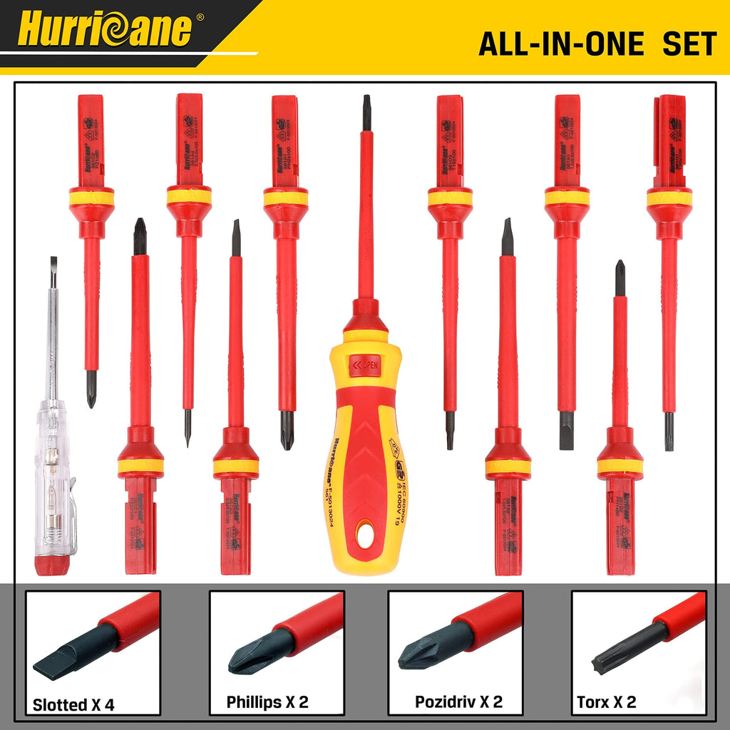1000V Insulated 13 Piece Screwdriver Set I572263