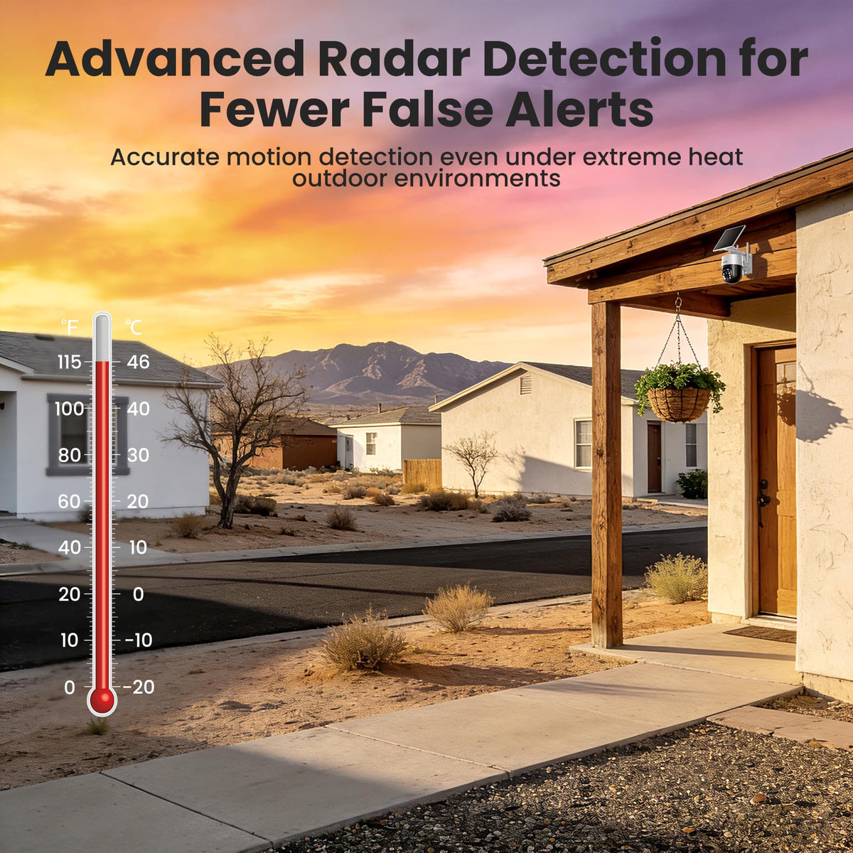 4K Solar Security Cameras Wireless Outdoor System 4-Cam Kit V2469