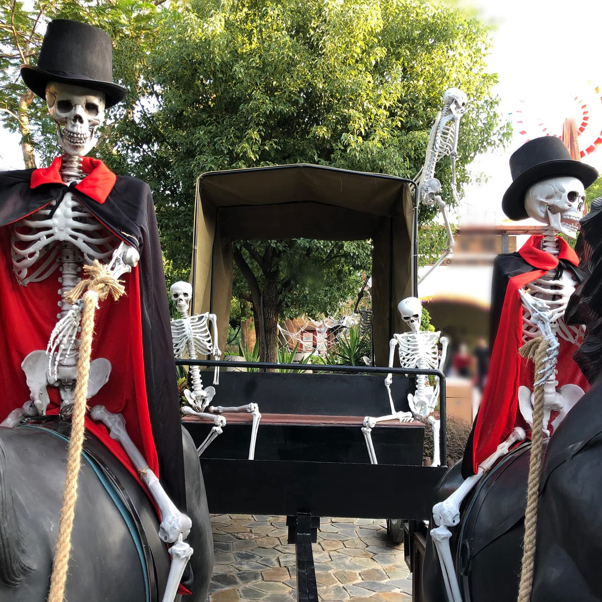 2Packs 5.4ft Life Size Full Body Skeletons with Movable Joints G520