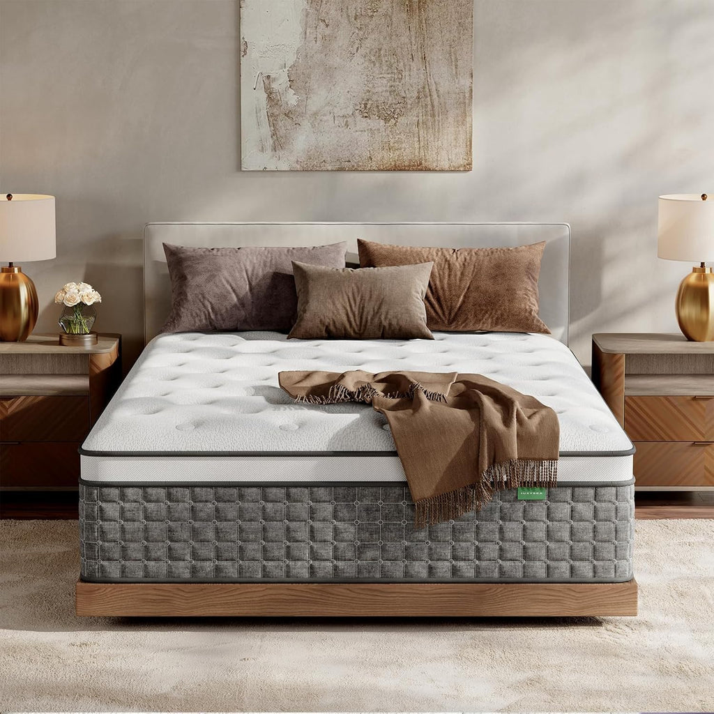 Full Size 12 Inch Medium Firm Hybrid Mattress in a Box H7172