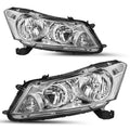 2008-2012 Honda Accord Sedan Chrome Clear Headlights Assembly H5757