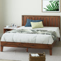 Queen Wood Platform Bed Frame with Headboard Q81822
