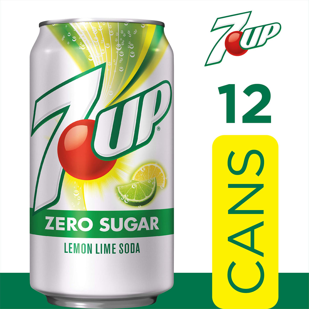 Zero Sugar 7-Up Soda, 12 Oz (Pack of 24) I3214
