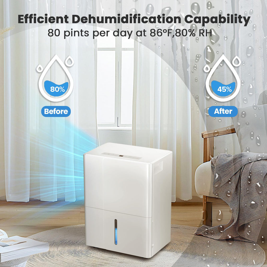 50 Pint Dehumidifier with Auto Shut Off J398