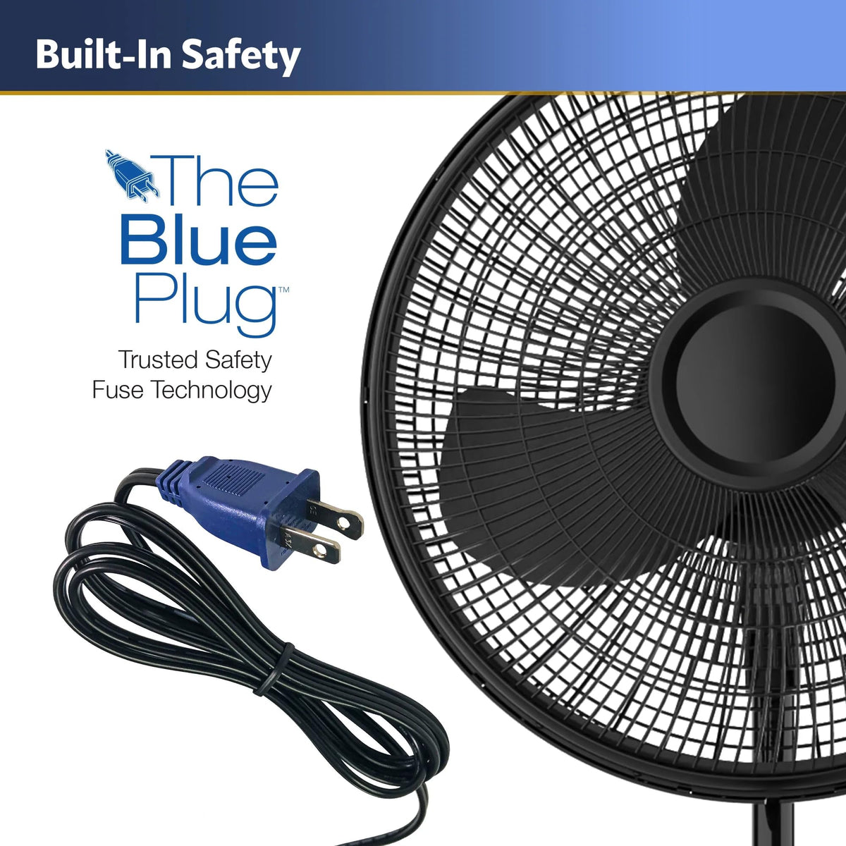 16" Oscillating Adjustable Pedestal Fan M9524