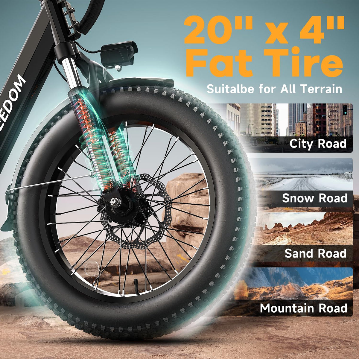 1500W Peak 48V 20Ah Electric Bike N2597