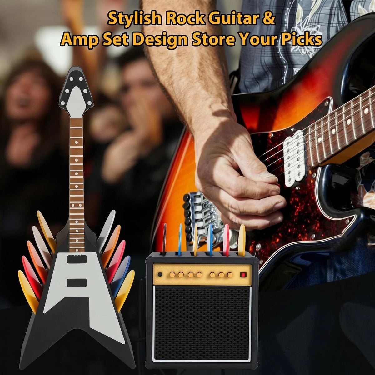Guitar Picks Holder Box Set E327