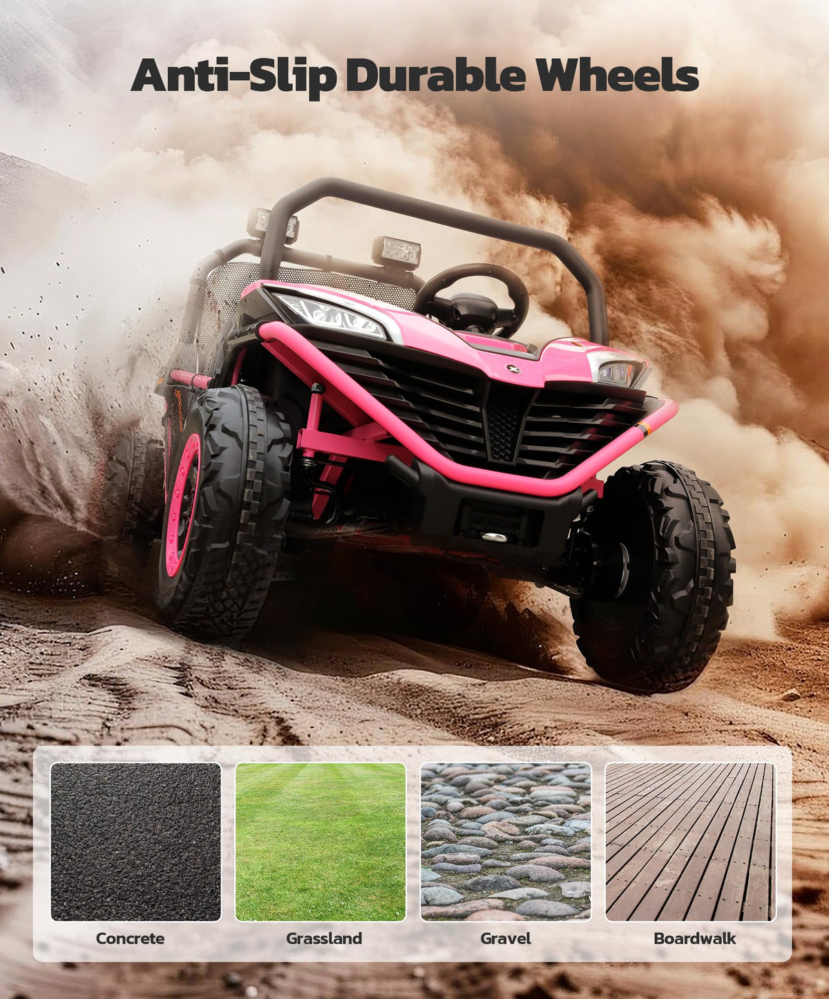 24V 2 Seater 4WD Battery Powered Ride on Car N78975