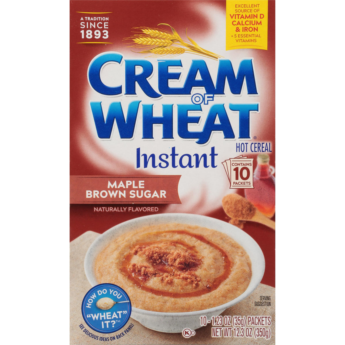 Instant Hot Cereal, Maple Brown Sugar, 12.3 Ounce (Pack of 4) L3087