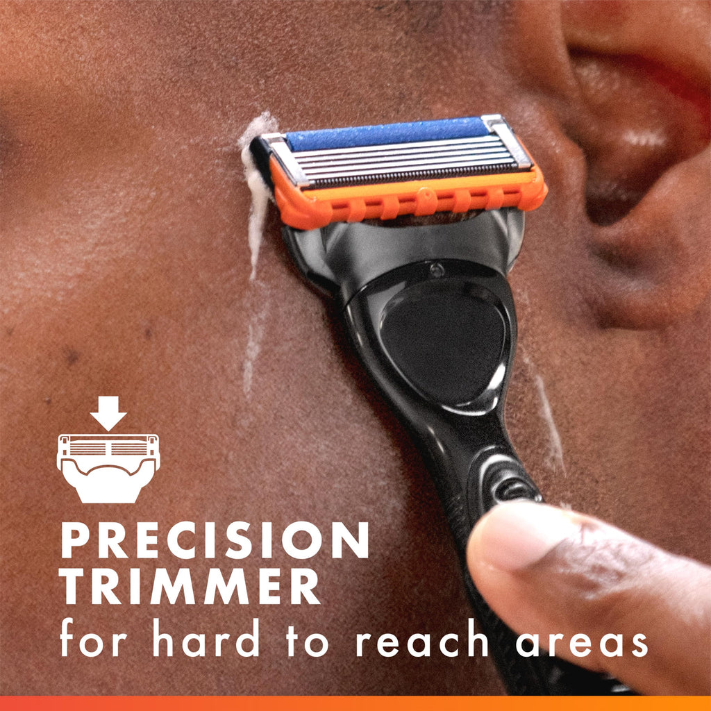 5-Blade Razor Refills with Precision Trimmer, 6 Count S405