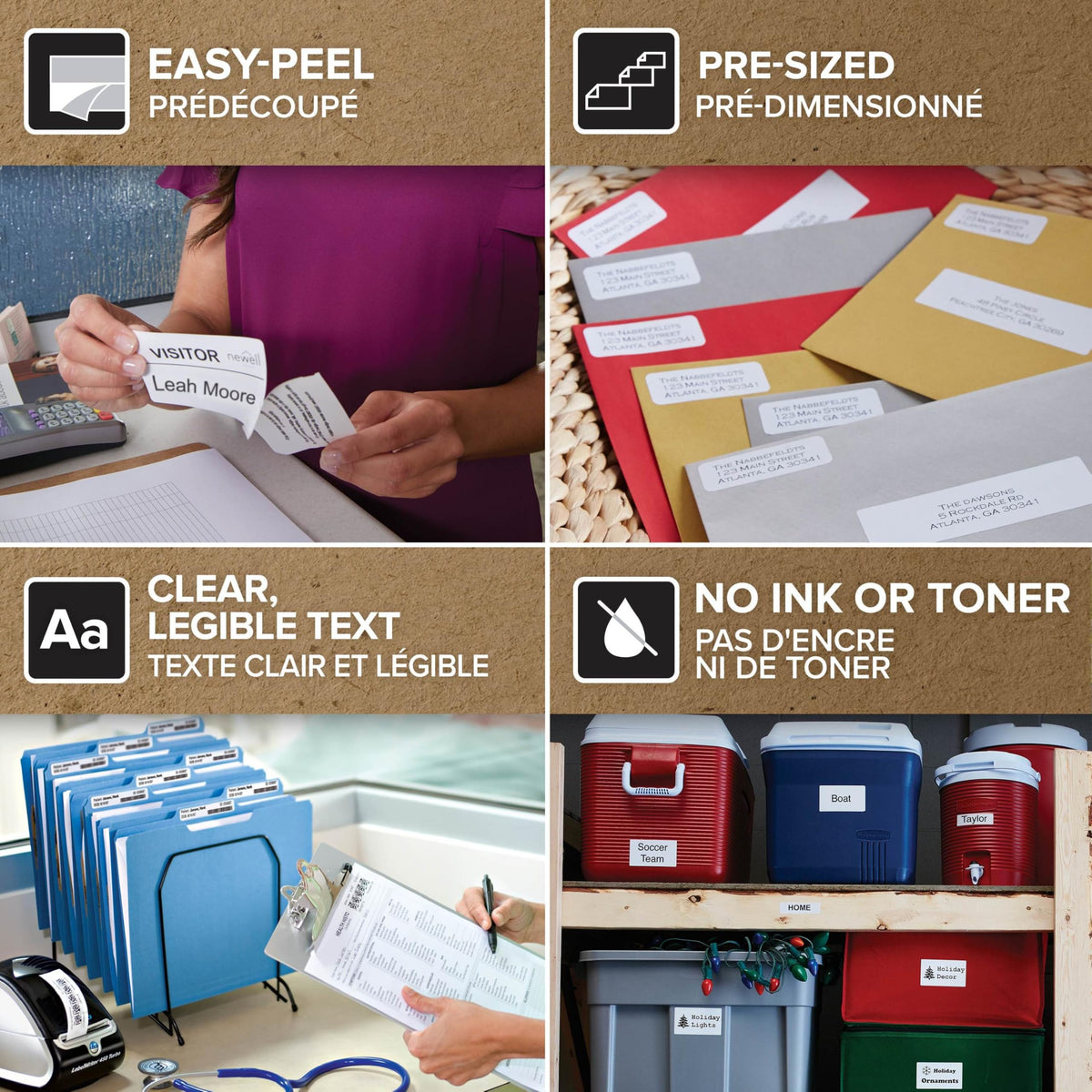 Large Shipping Labels for LabelWriter Printers, 6 Rolls of 300 X75208
