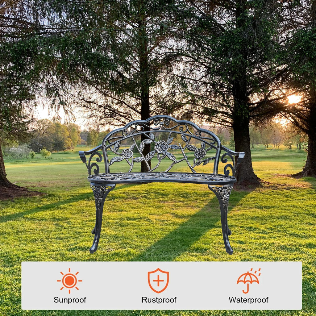 Cast Aluminium Outdoor Bench L677