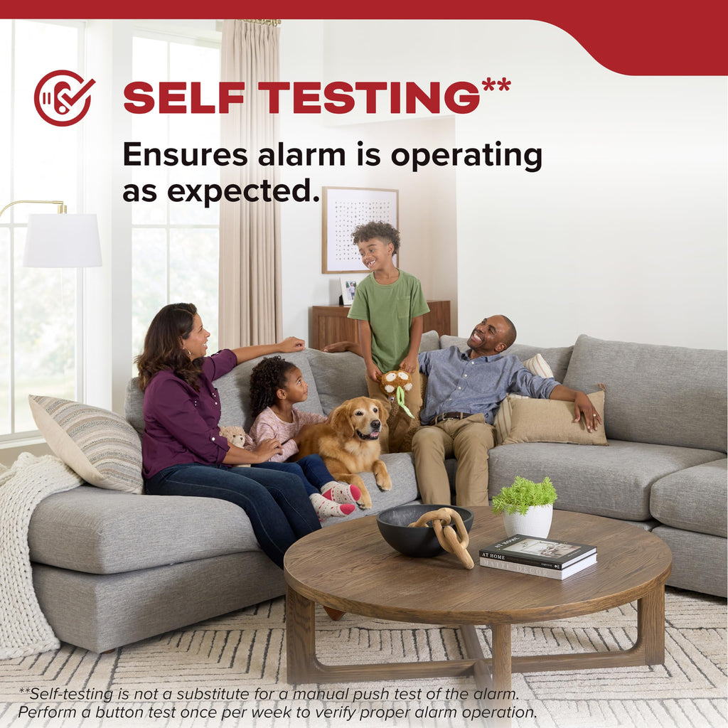 Smoke Detector, 10-Year Battery Powered, 85 dB Alarm, 1 Pack S492680